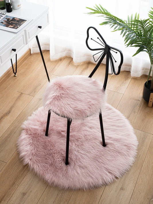 Luxury Shaggy Chair Cover