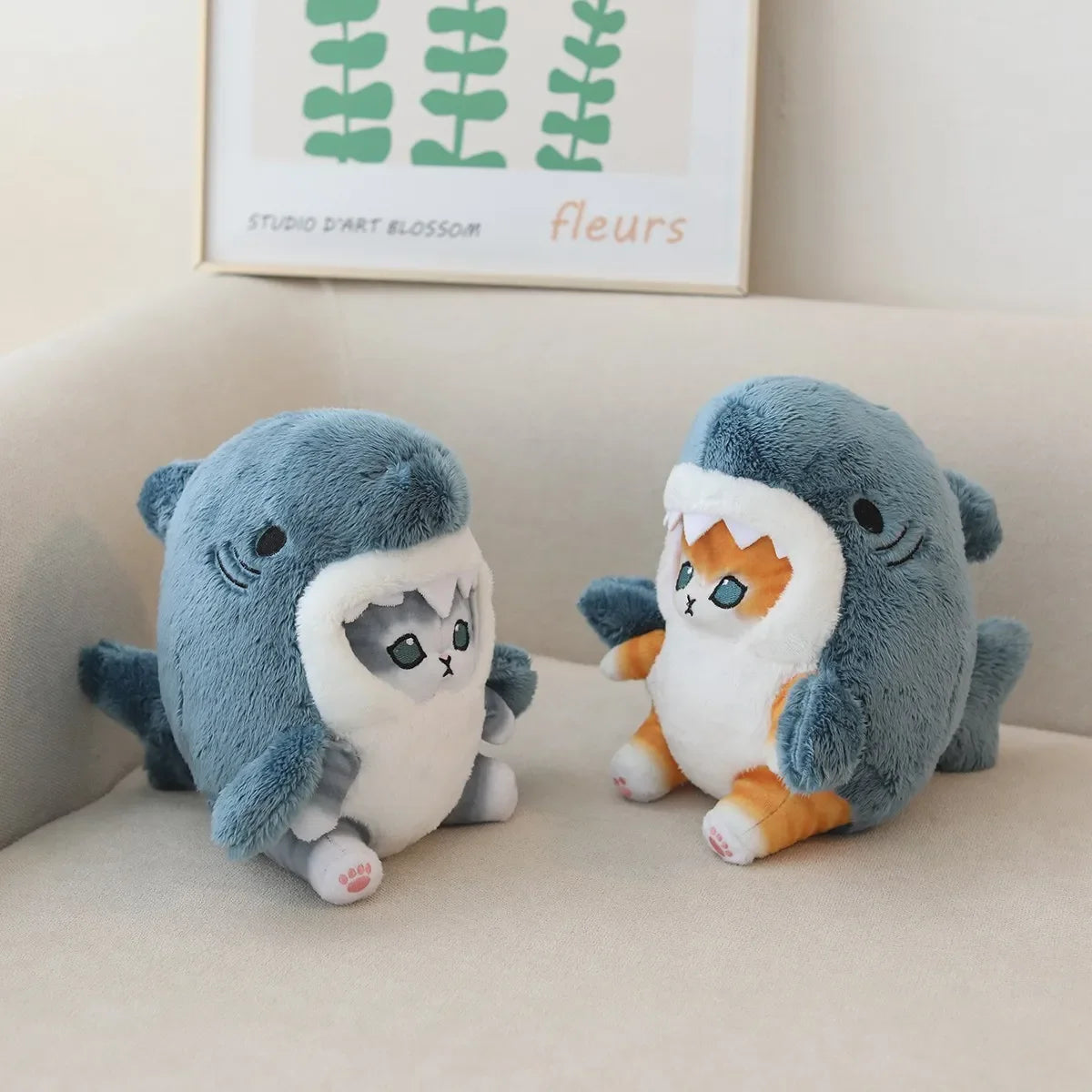 Kawaii Shark Cat Plush