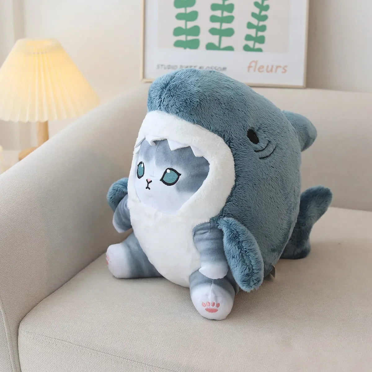 Kawaii Shark Cat Plush