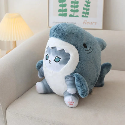 Kawaii Shark Cat Plush