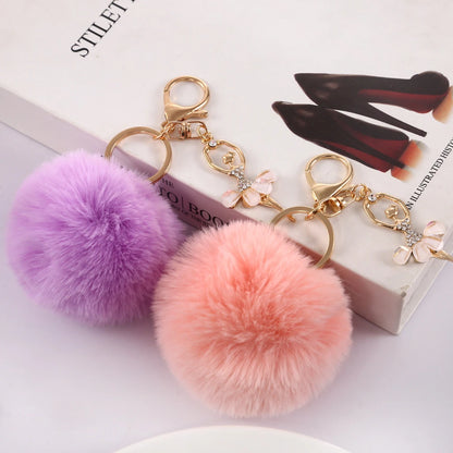 Ballerina Pompom Keychain