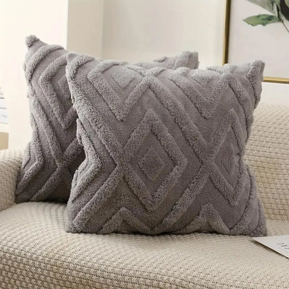 Fuzzy Plush Pillow Covers