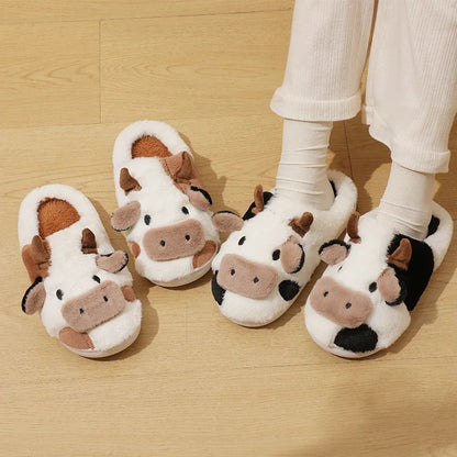 Cow Plush Slippers