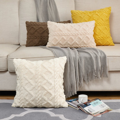 Retro Fluffy Pillow Covers