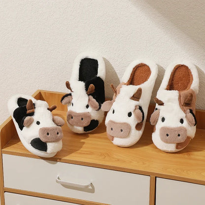 Cow Plush Slippers