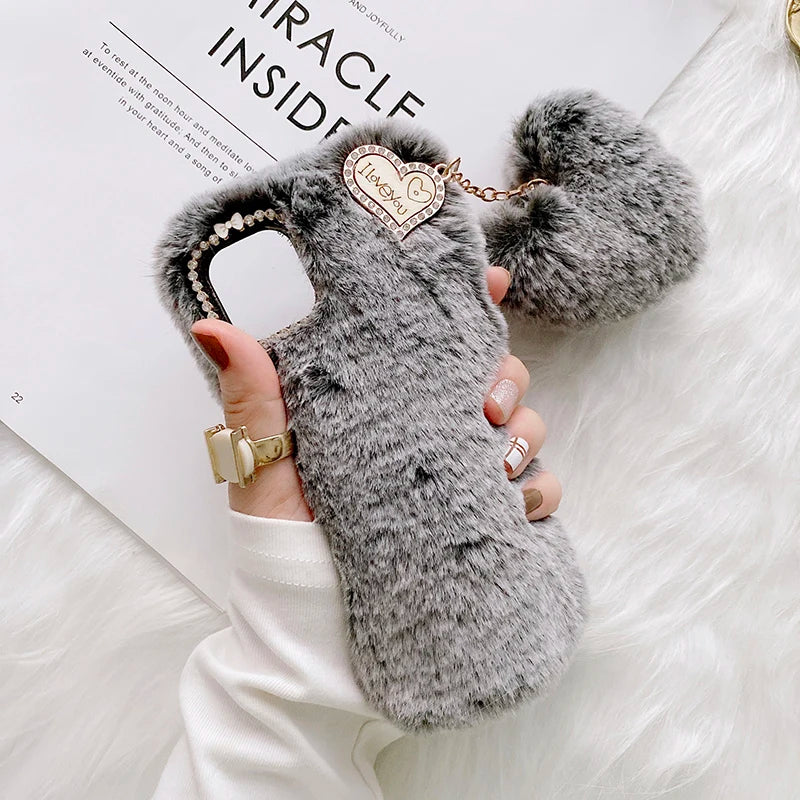 Punny Plush Heart Case