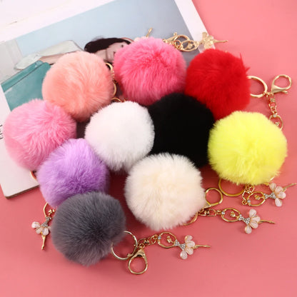 Ballerina Pompom Keychain