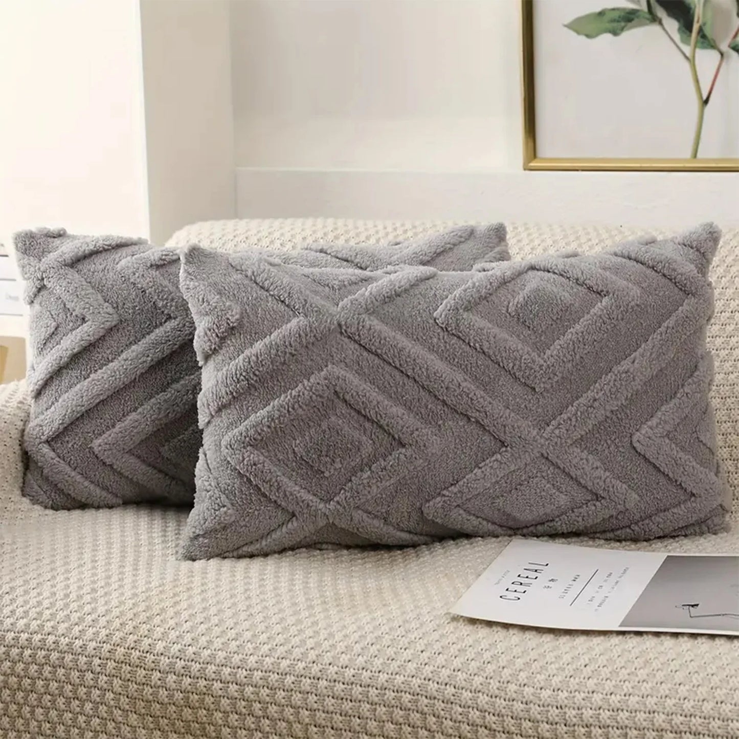 Fuzzy Plush Pillow Covers