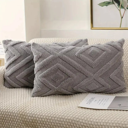 Fuzzy Plush Pillow Covers